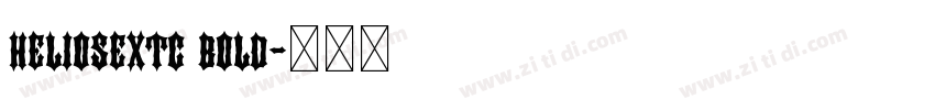 heliosextc bold字体转换